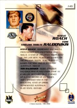 2002 Select Challenge #146 Steve Roach / Tommy Raudonikis Back